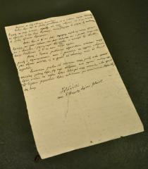 Dokument z podpisem komendanta Piłsudskiego